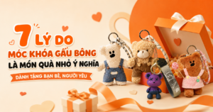 7 lý do móc khóa gấu bông là món quà nhỏ ý nghĩa dành tặng bạn bè, người yêu