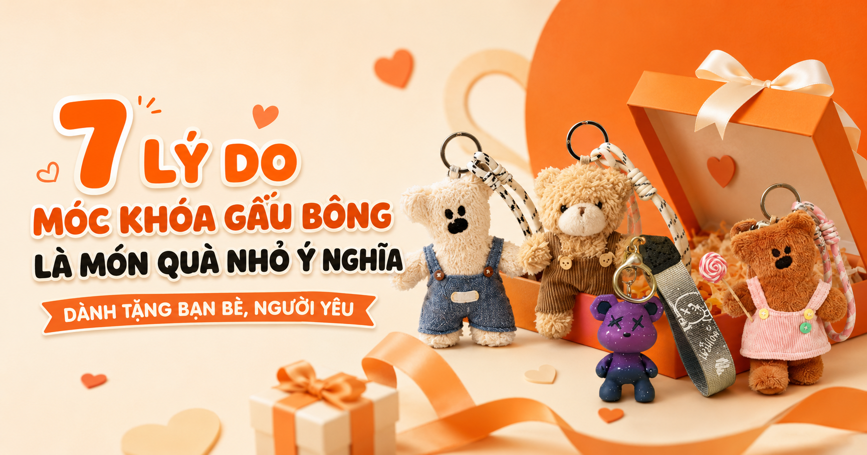 7 lý do móc khóa gấu boong là món quà nhỏ ý nghĩa dành tặng bàn bè và người yêu